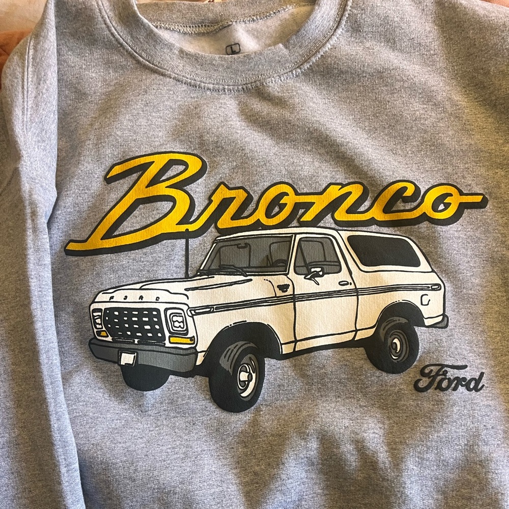 New ford bronco crewneck sweatshirt (grey)